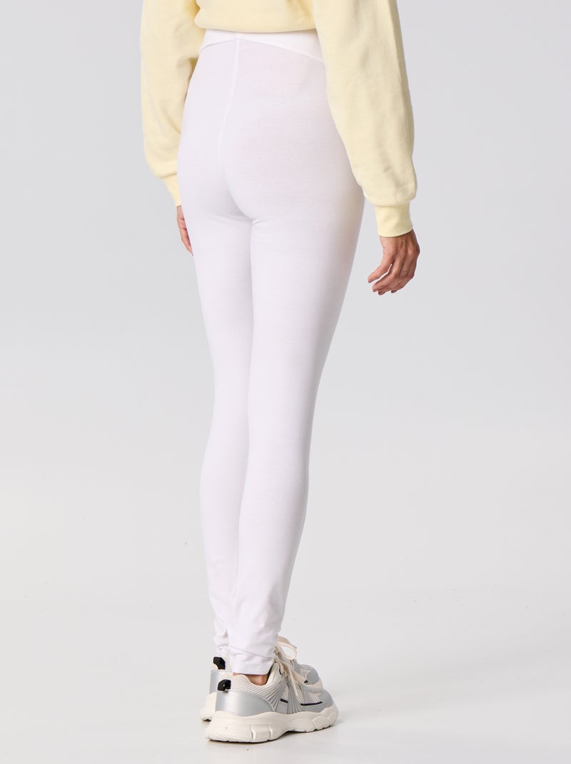 Legging long sans couture Blanc - Kiabi