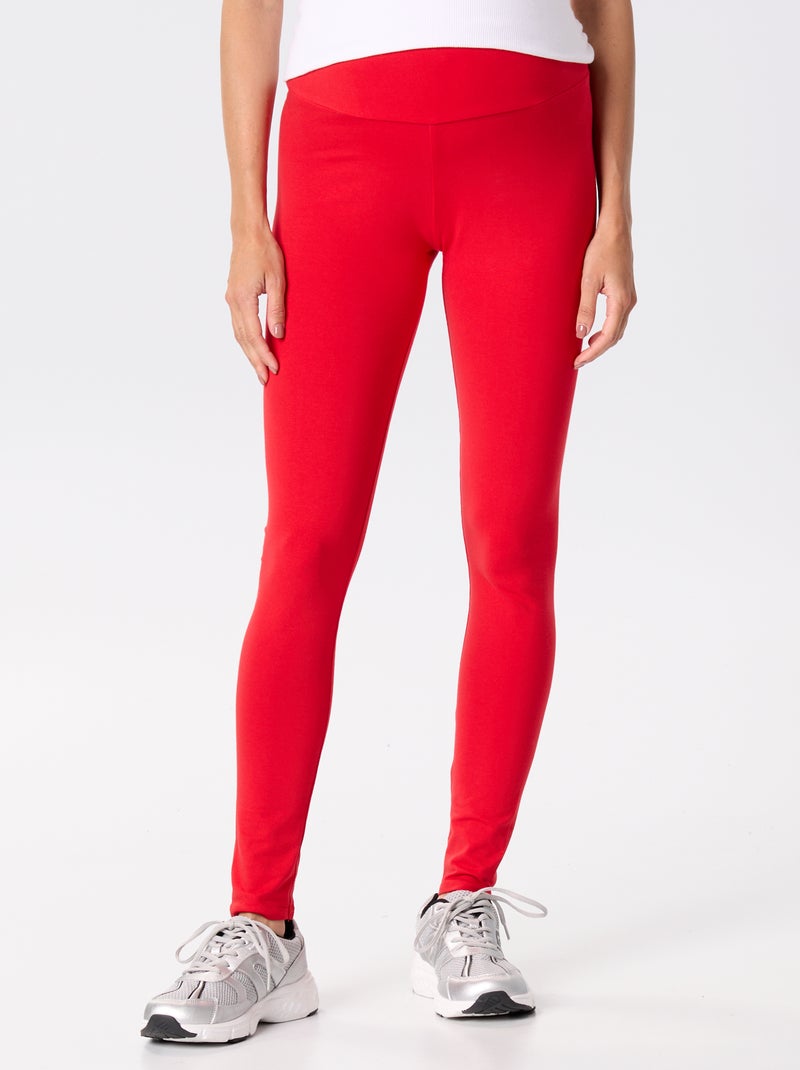 Legging long sans couture Rouge - Kiabi