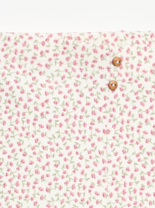 Legging lungo a costine fantasia - Kiabi