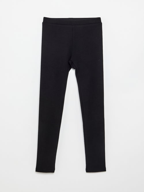 Legging lungo a costine tinta unita - Kiabi