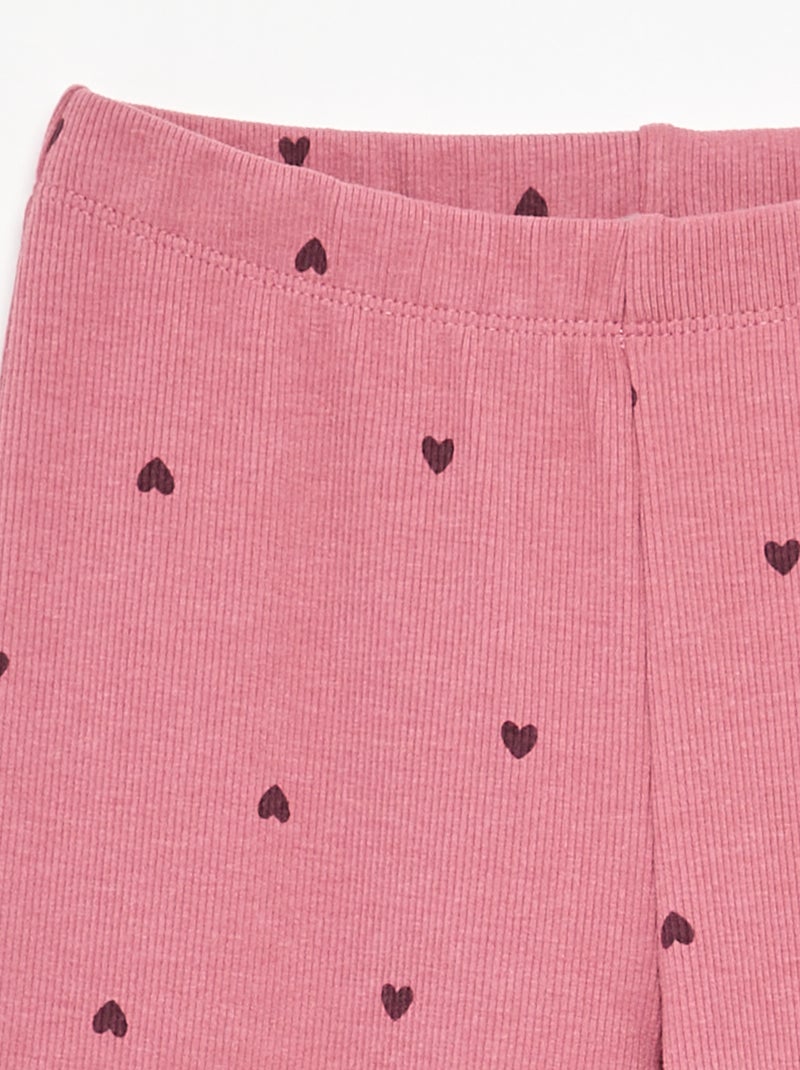 Legging lungo a fantasia Rosa - Kiabi