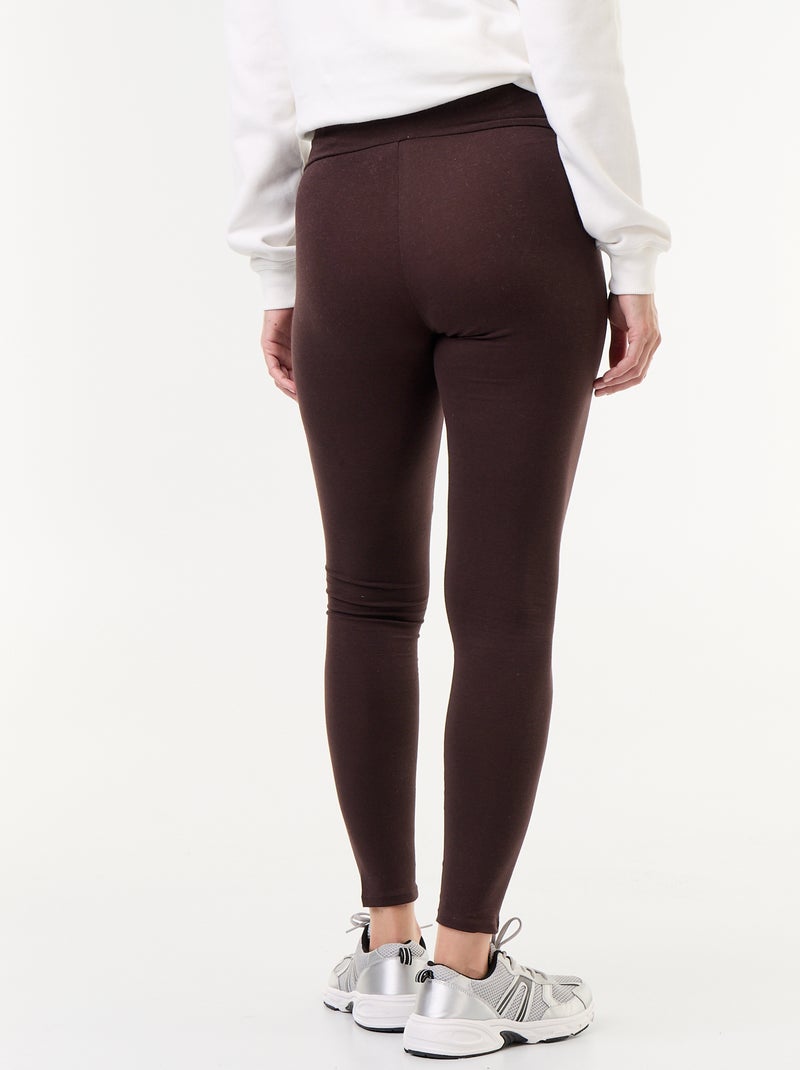Legging lungo senza cuciture Marrone - Kiabi