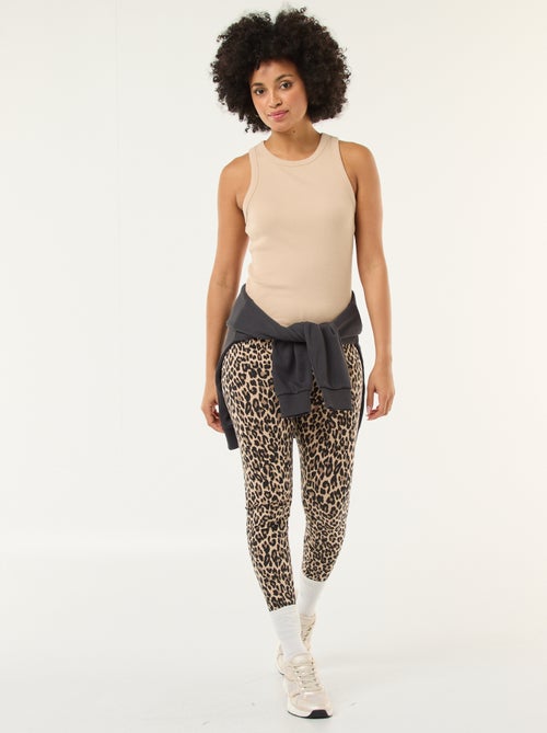 Legging pour femme en maille légÚre à motif fantaisie - Kiabi Legging pour femme en maille légÚre à motif fantaisie - Kiabi