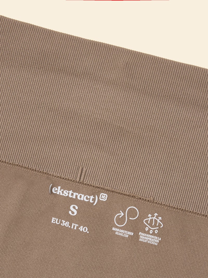 Legging sportivo a costine - (ekstract) Beige - Kiabi