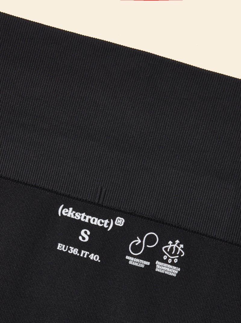 Legging sportivo a costine - (ekstract) Nero - Kiabi