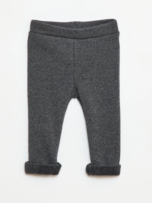Legging tricot gratté en coton uni - Kiabi Legging tricot gratté en coton uni - Kiabi
