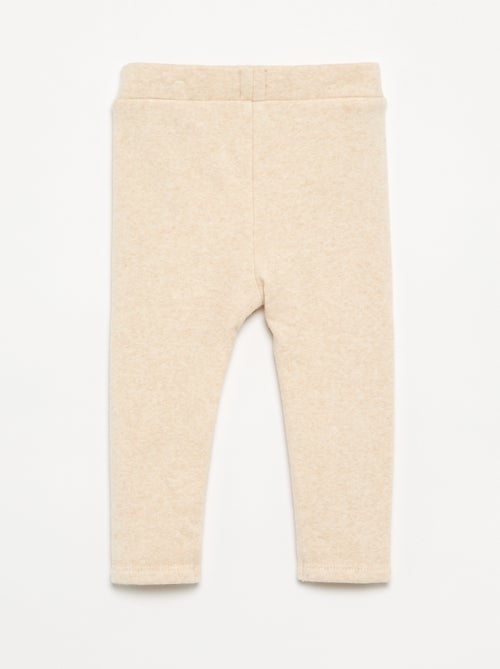 Legging uni en tricot gratté - Kiabi