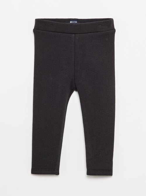 Legging uni en tricot gratté - Kiabi
