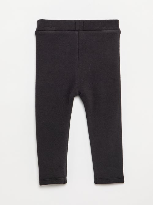 Legging uni en tricot gratté - Kiabi