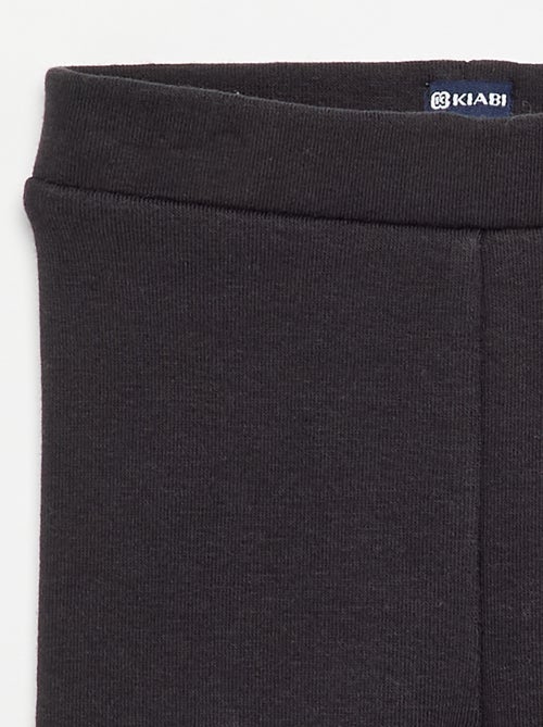 Legging uni en tricot gratté - Kiabi