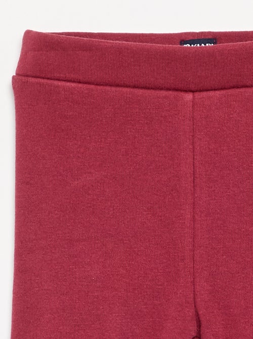 Legging uni en tricot gratté - Kiabi
