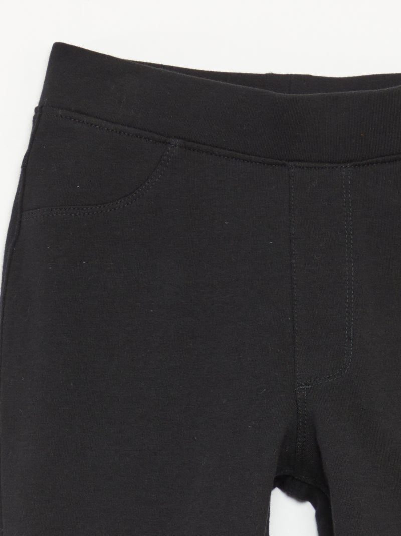 Legging uni Noir - Kiabi