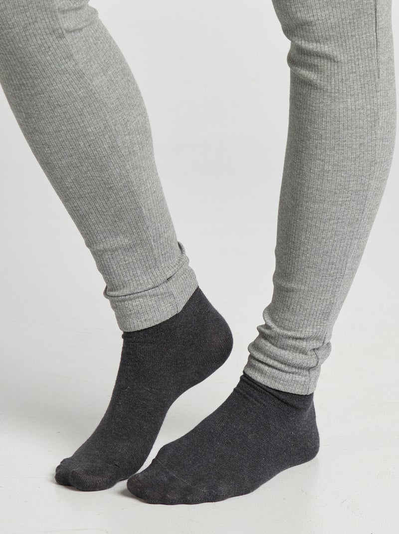 Leggings a coste premaman GRIGIO - Kiabi