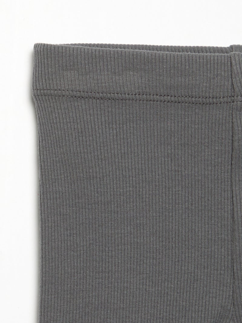 Leggings a costine Grigio - Kiabi