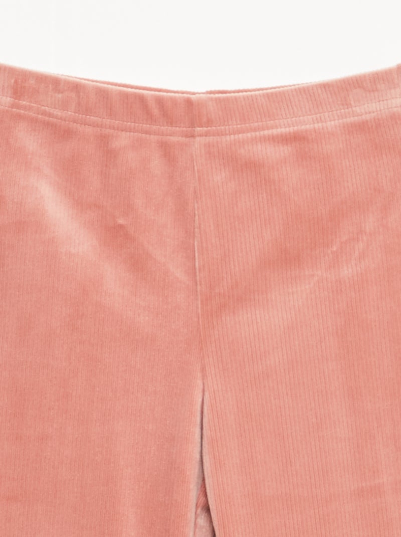 Leggings ampi in velluto Rosa - Kiabi