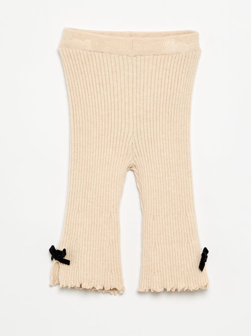 Leggings aus kompaktem Rippstrick - Kiabi