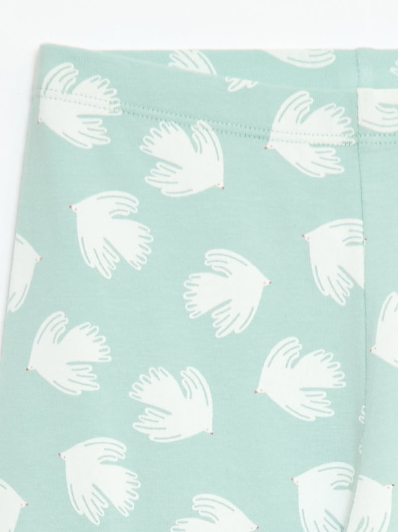 Leggings corti stampati Blu - Kiabi