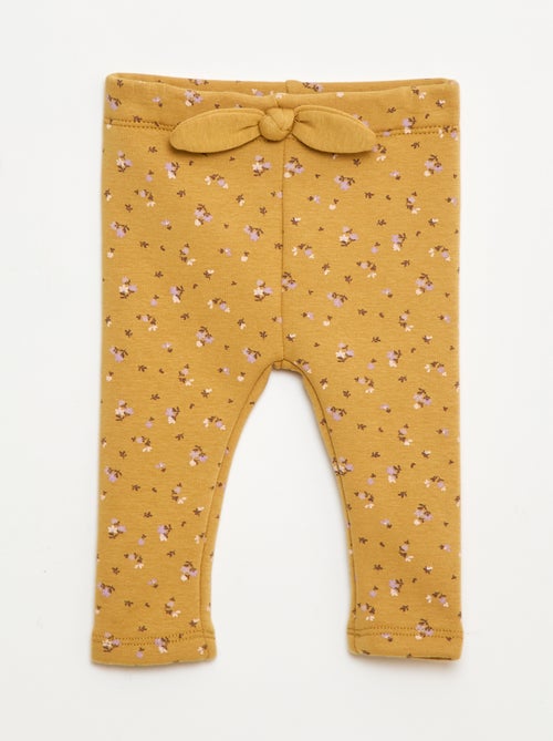 Leggings felpati in mollettone con fiocco - Kiabi Leggings felpati in mollettone con fiocco - Kiabi