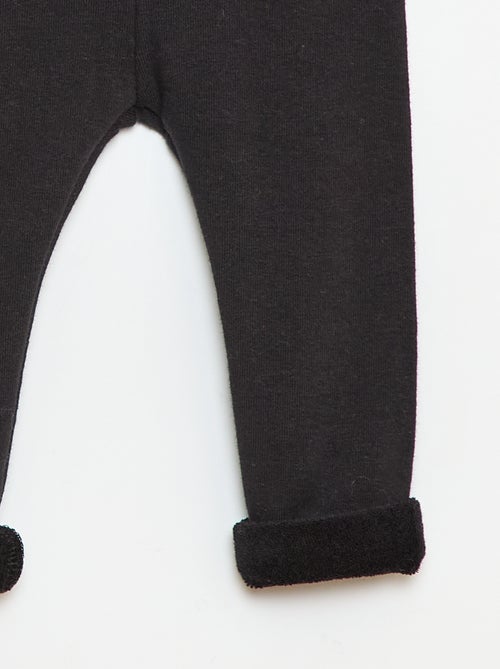 Leggings in maglia garzata di cotone tinta unita - Kiabi Leggings in maglia garzata di cotone tinta unita - Kiabi