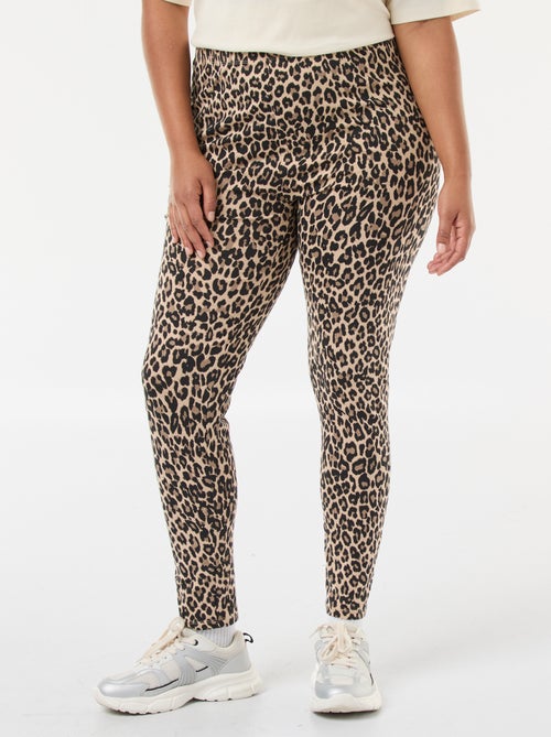 Leggings lunghi con stampa leopardata - Kiabi