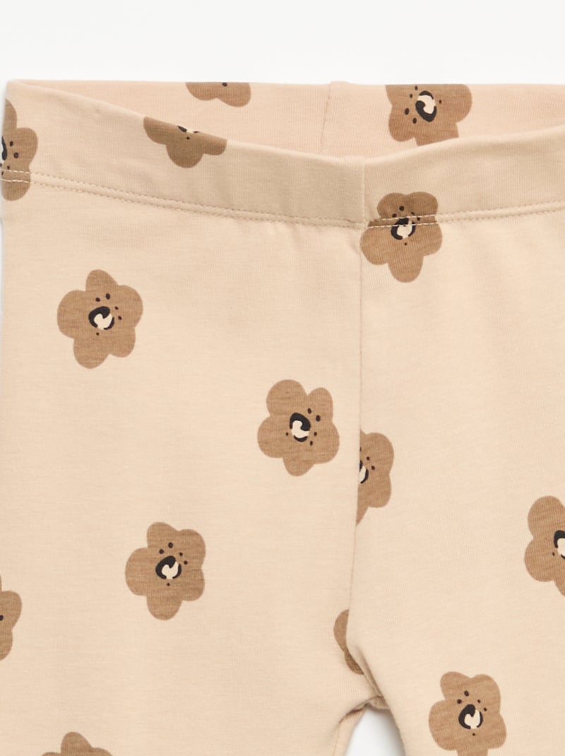 Leggings lunghi stampati Beige - Kiabi