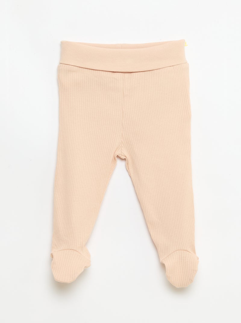 Leggings mit Füssen GELB - Kiabi