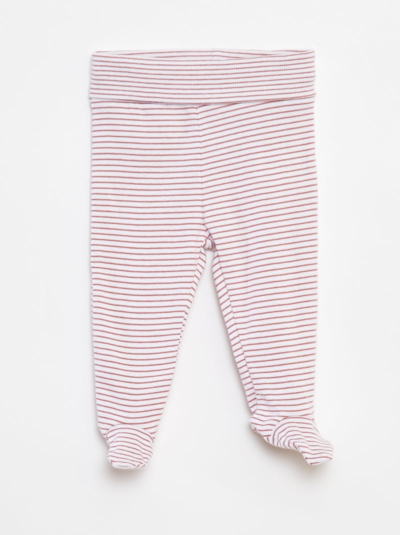 Leggings mit Füssen Rosa - Kiabi