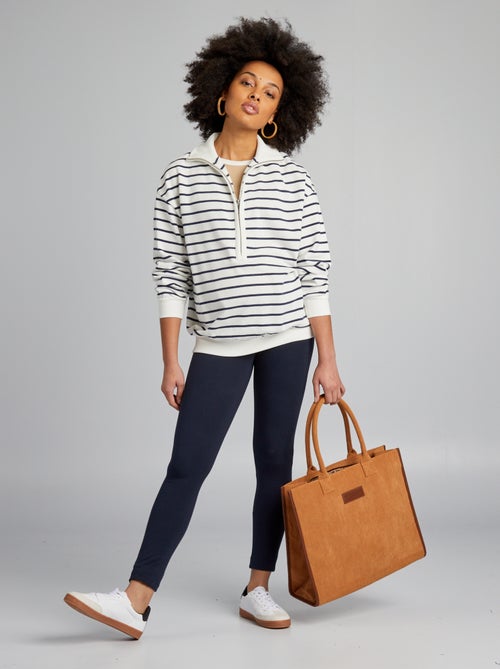 Leggings premaman lunghi in jersey tinta unita - Kiabi