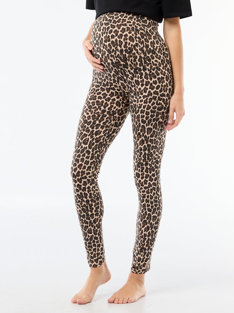 Leggings premaman stampati Beige - Kiabi