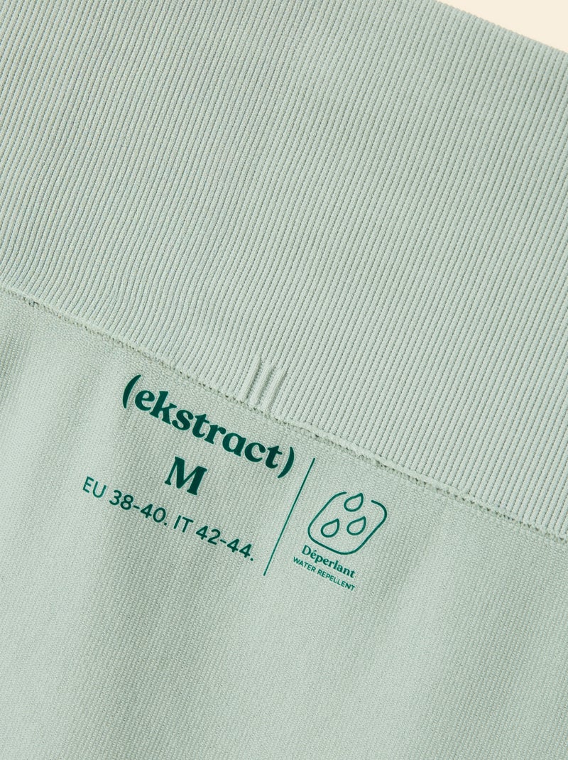 Leggings sportivi a coste senza cuciture - (ekstract) Verde - Kiabi