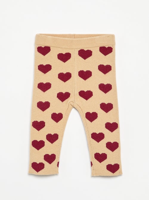 Leggings stampati in maglia compatta - Kiabi