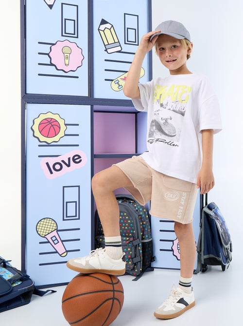 Leichte bedruckte Molton-Shorts - Kiabi