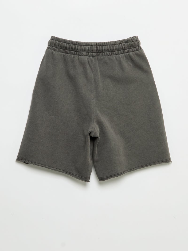 Leichte bedruckte Molton-Shorts Gris - Kiabi
