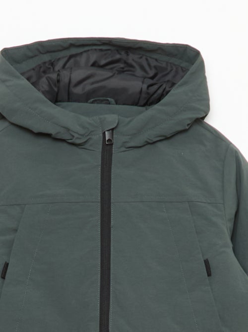Leichte Kapuzenparka mit 2 aufgesetzten Pattentaschen - Kiabi
