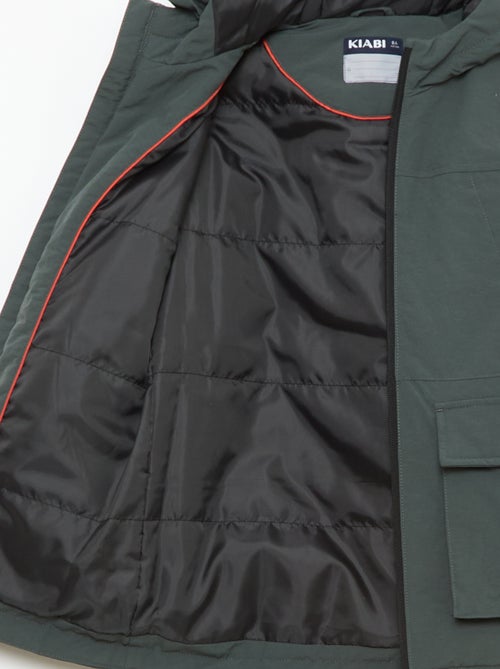 Leichte Kapuzenparka mit 2 aufgesetzten Pattentaschen - Kiabi