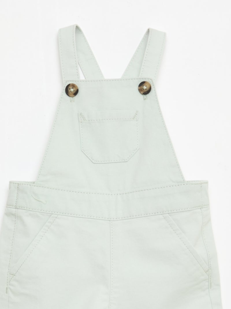 Leichte Latzhose mit verstellbaren Trägern Blau - Kiabi