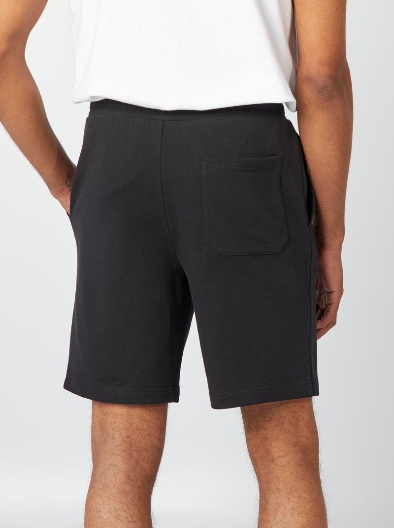 Leichte Molton-Bermudas Schwarz - Kiabi