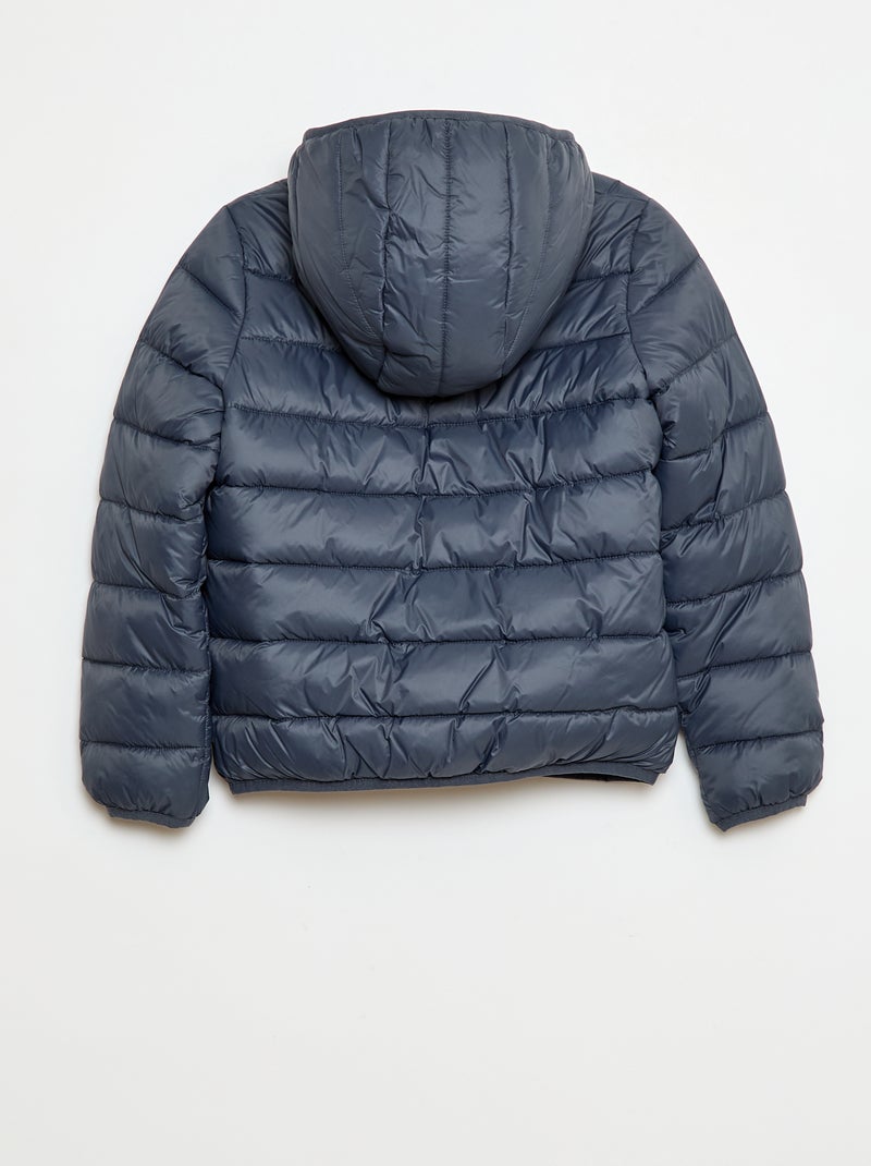 Leichte Steppjacke mit Kapuze Blau - Kiabi