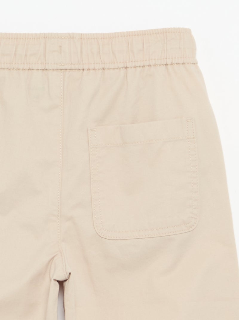 Leichte unifarbene Hose Beige - Kiabi
