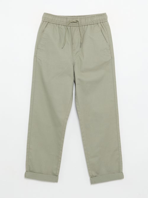 Leichte unifarbene Hose - Kiabi