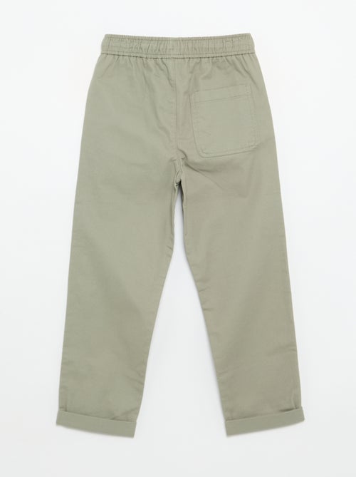 Leichte unifarbene Hose - Kiabi