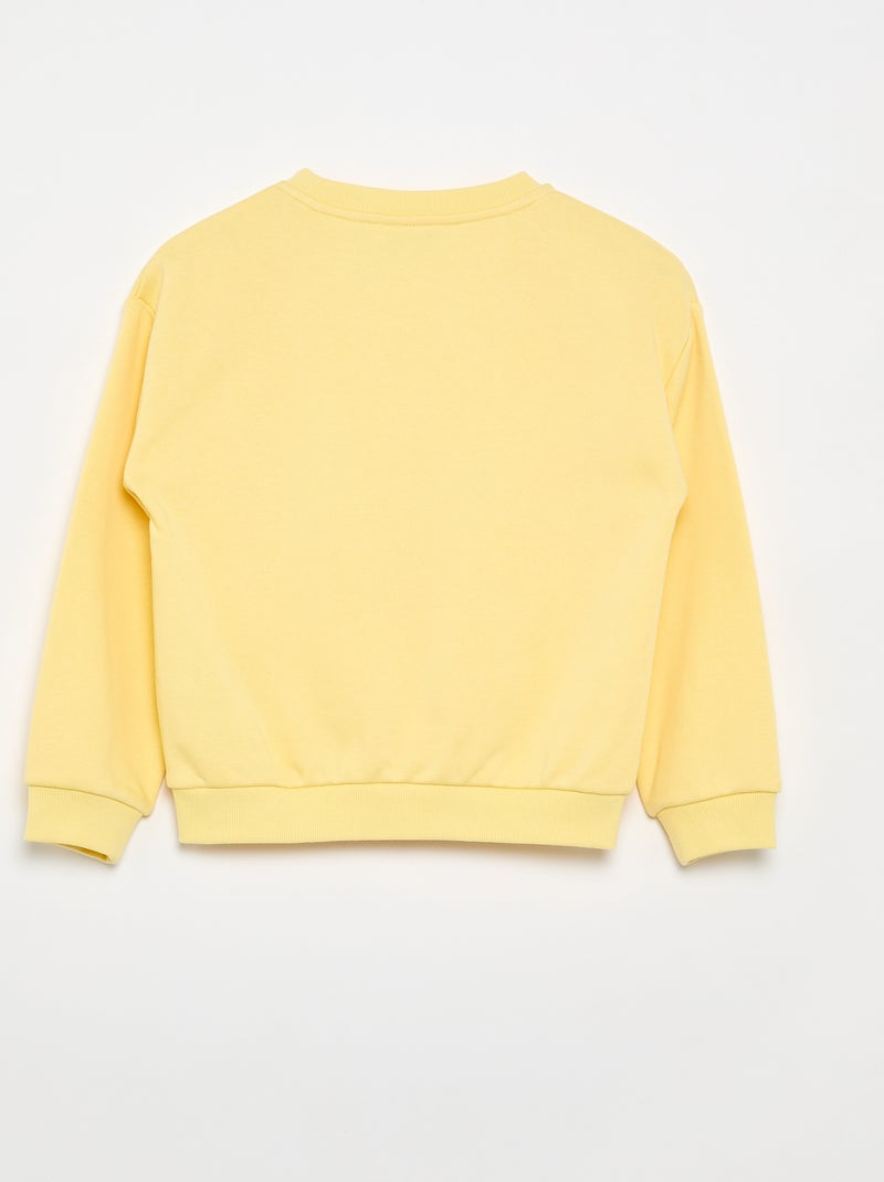 Leichter Molleton-Sweater GELB - Kiabi