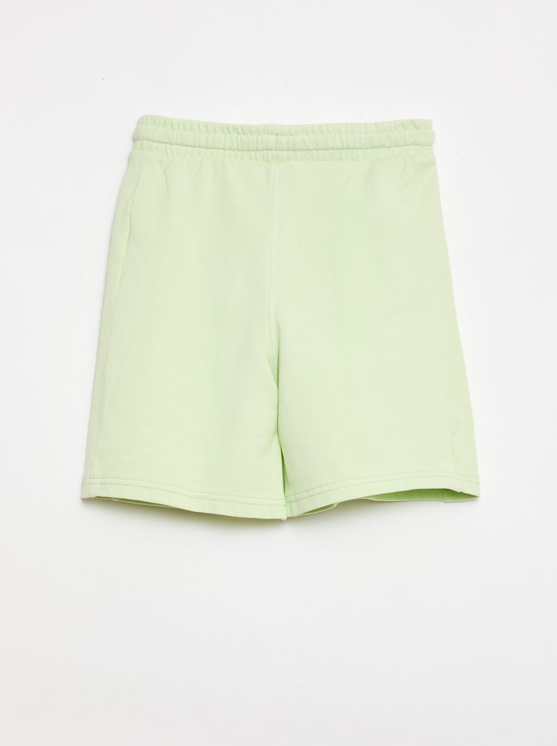 Leichter Sweat-Short Grün - Kiabi