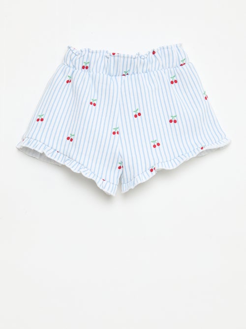 Leichter Volant-Short aus Molton - Kiabi