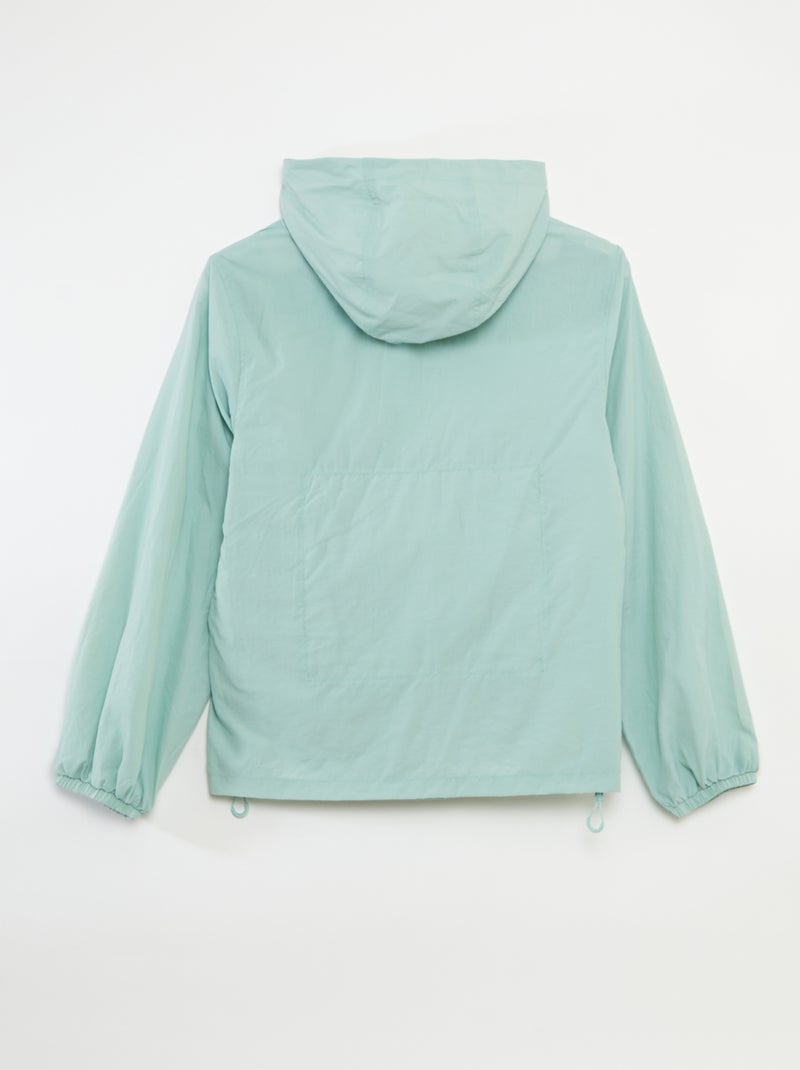 Leichter Windbreaker – Adaptive Kollektion Aquagrün - Kiabi