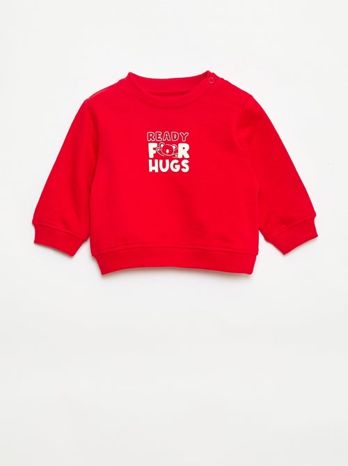 Leichtes bedrucktes Sweatshirt aus Sweatstoff - Kiabi