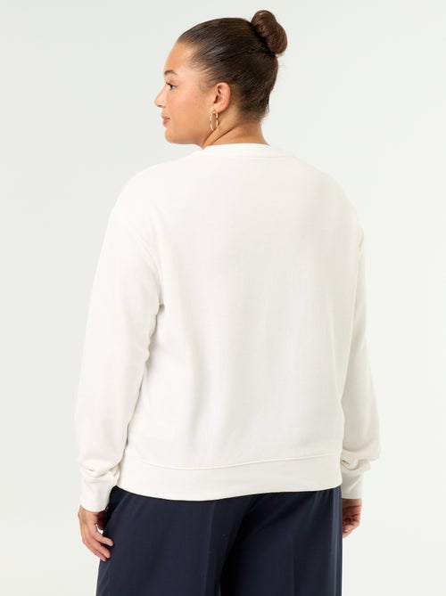 Leichtes French Terry Sweatshirt mit Print - Kiabi