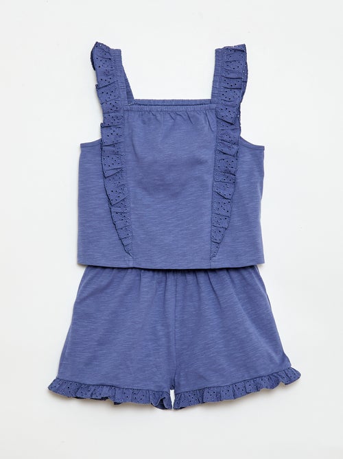 Leichtes Set: Trägertop + Shorts – 2-teilig - Kiabi