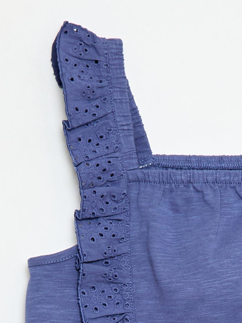 Leichtes Set: Trägertop + Shorts – 2-teilig Blau - Kiabi