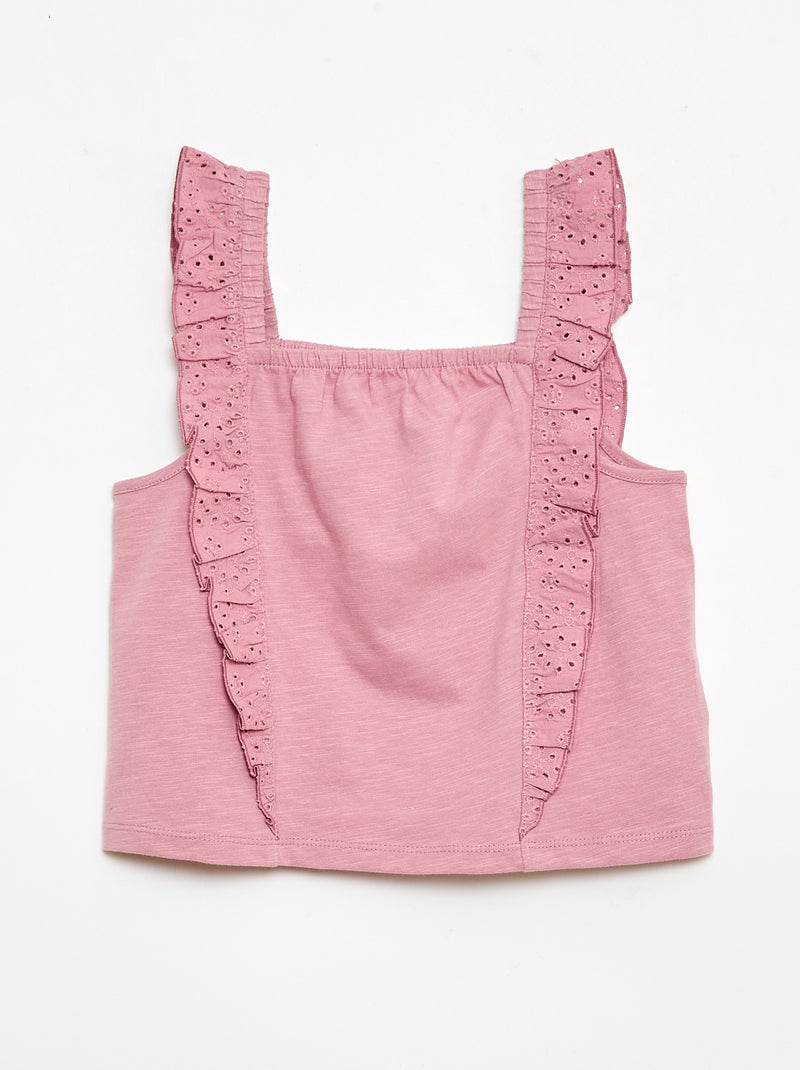 Leichtes Set: Trägertop + Shorts – 2-teilig Rosa - Kiabi